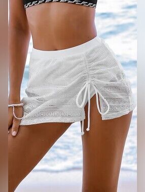 White Lace Retro Swim Skirt 💥 BRAND NEW 💥